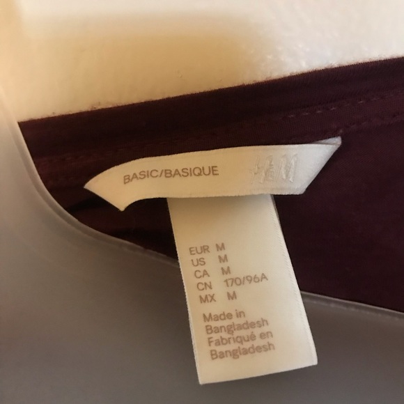 H&M Burgundy tee - Picture 3 of 3
